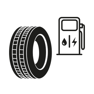 Tyre rolling resistance icon